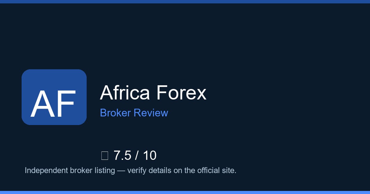 Africa Forex — Brokers.wang review
