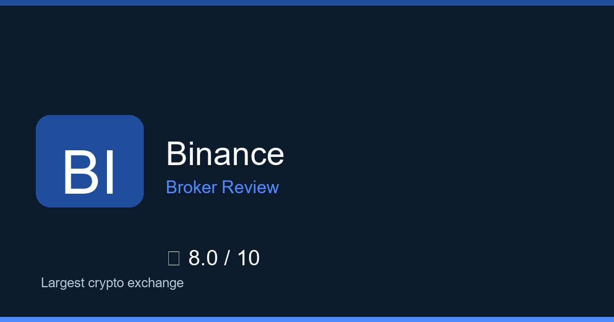 Binance — Brokers.wang review