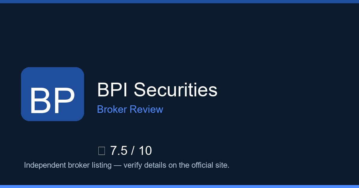 BPI Securities — Brokers.wang