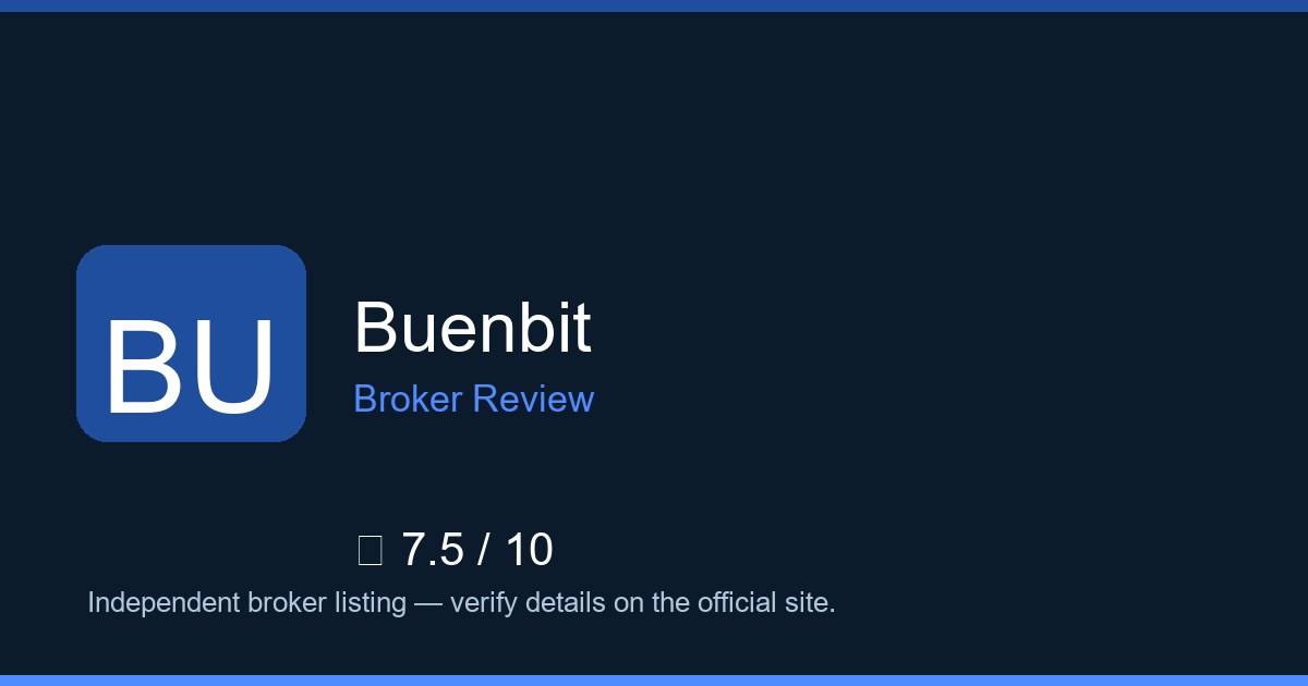 Buenbit — Brokers.wang review