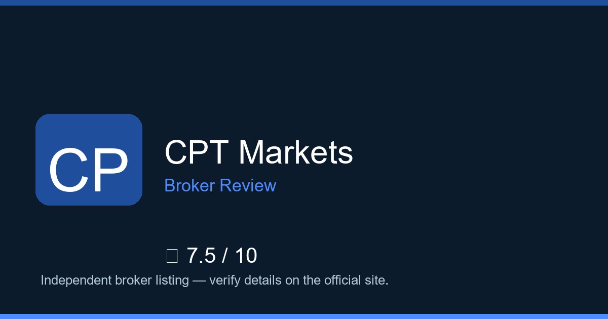 CPT Markets — Brokers.wang