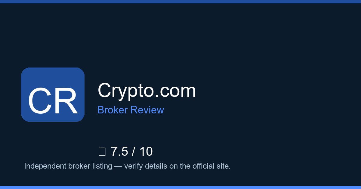 Crypto.com — Brokers.wang
