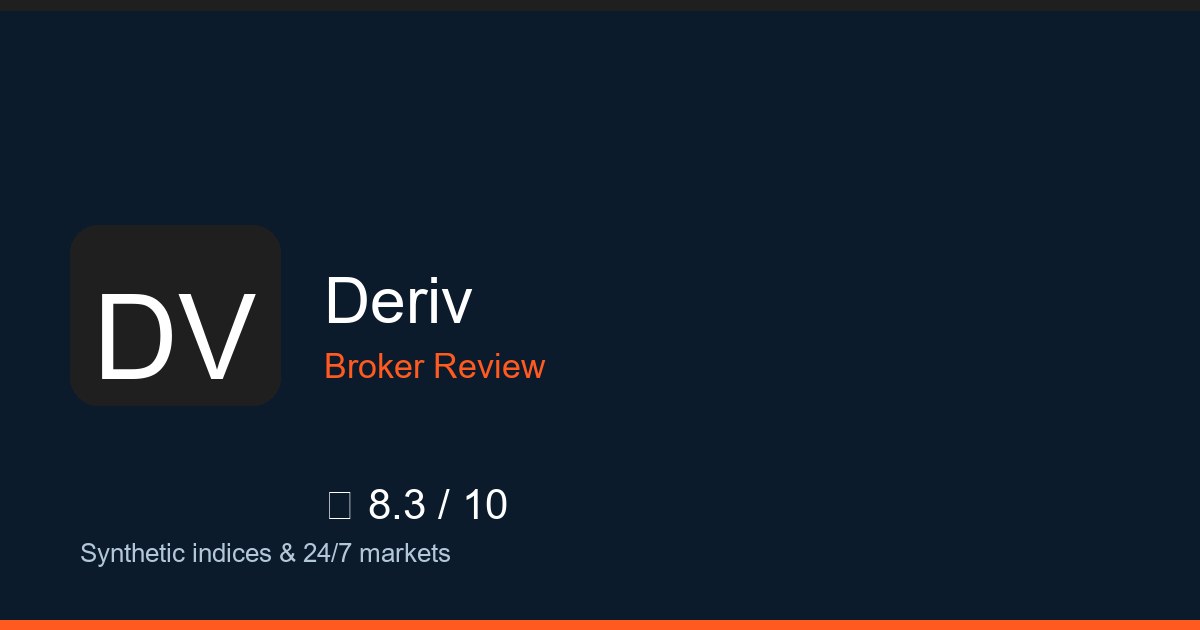 Deriv — Brokers.wang