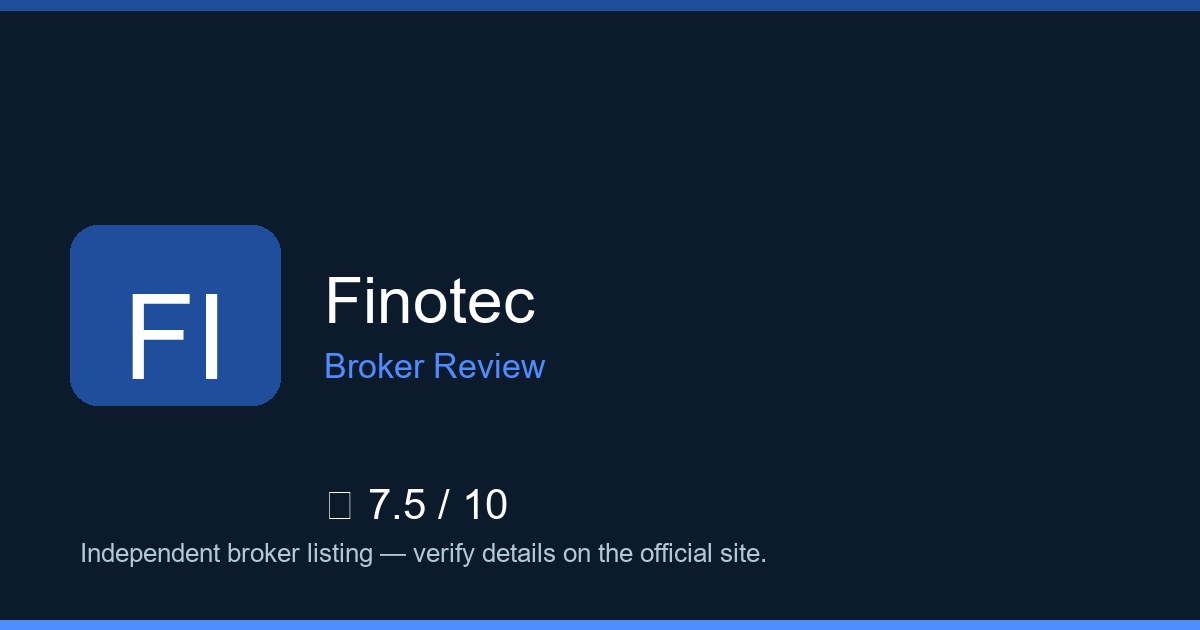 Finotec — Brokers.wang review