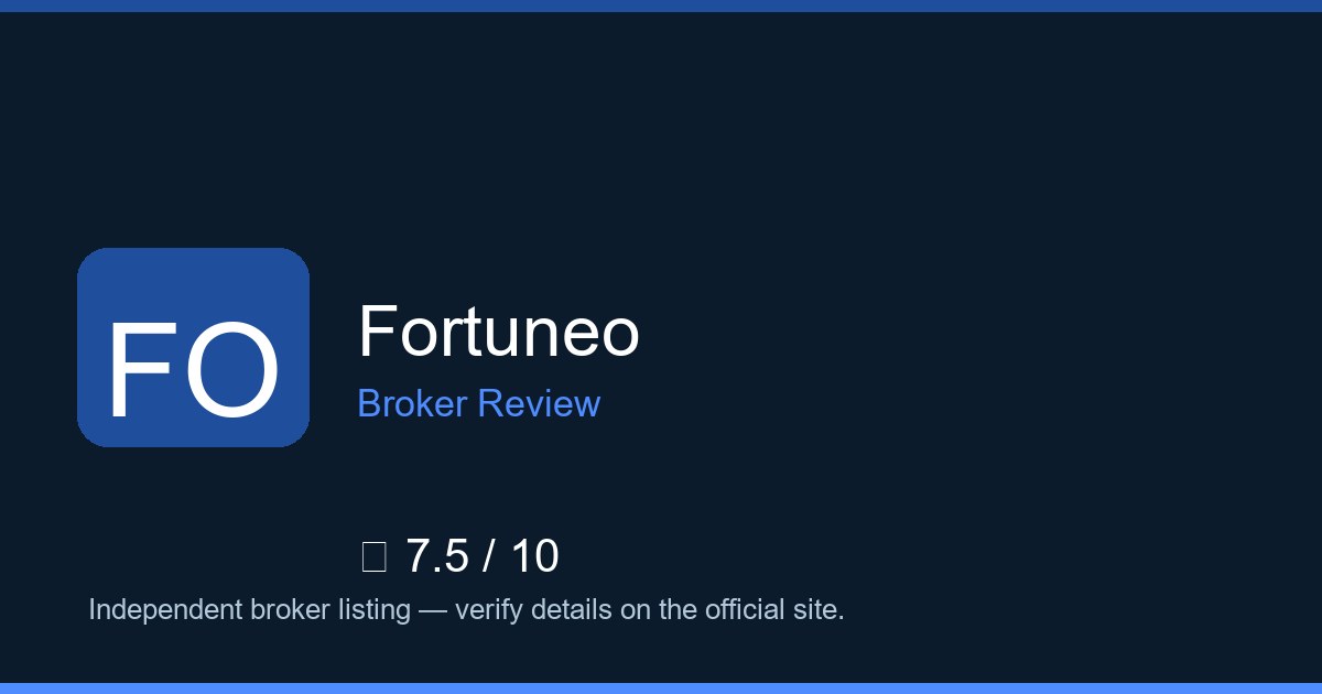 Fortuneo — Brokers.wang review