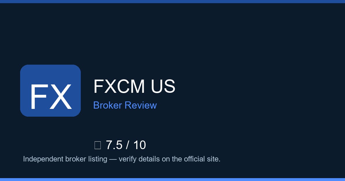 FXCM US — Brokers.wang