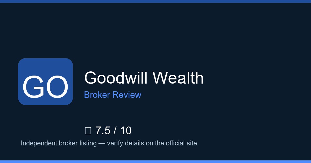 Goodwill Wealth — Brokers.wang