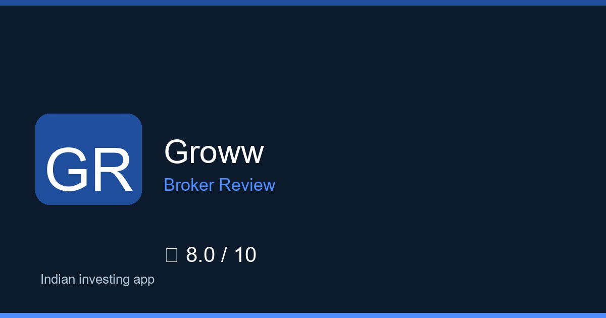 Groww — Brokers.wang review