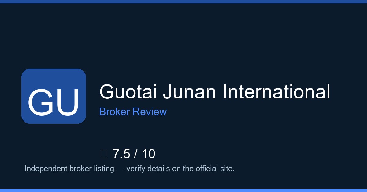 Guotai Junan International — Brokers.wang review