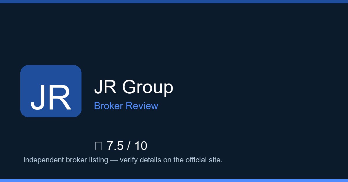 JR Group — Brokers.wang review