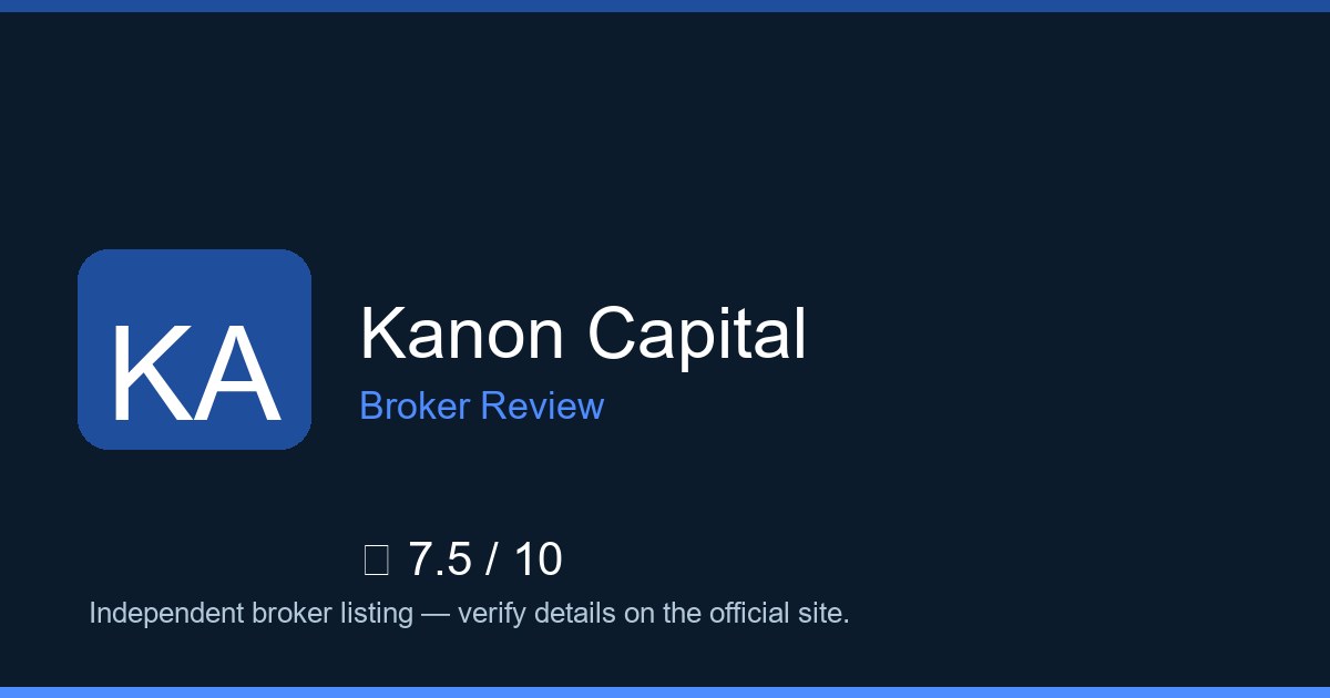 Kanon Capital — Brokers.wang