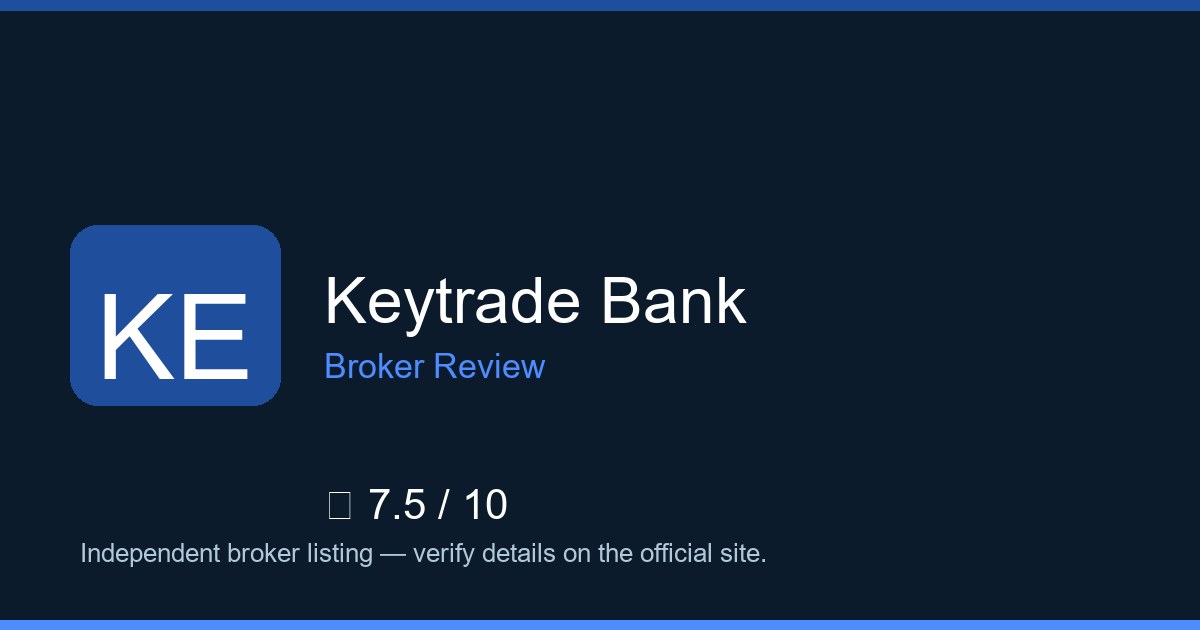Keytrade Bank — Brokers.wang review