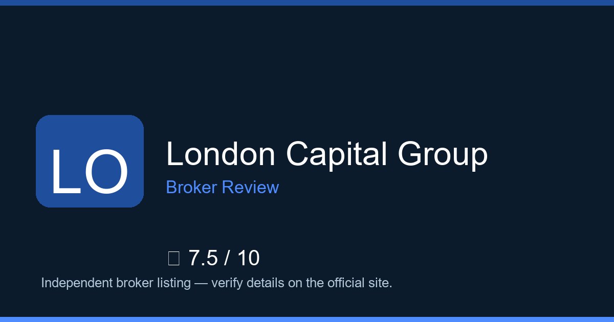 London Capital Group — Brokers.wang review