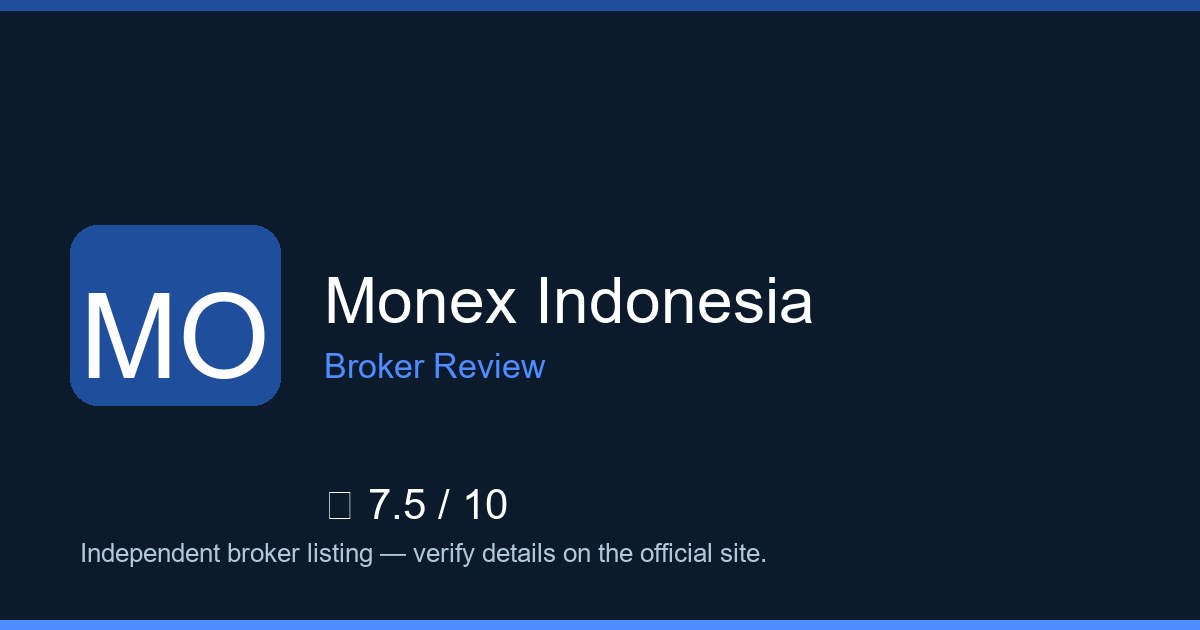 Monex Indonesia — Brokers.wang review