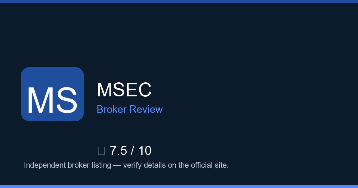 MSEC — Brokers.wang