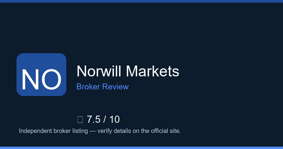 Norwill Markets — Brokers.wang
