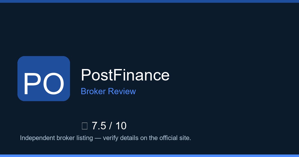 PostFinance — Brokers.wang