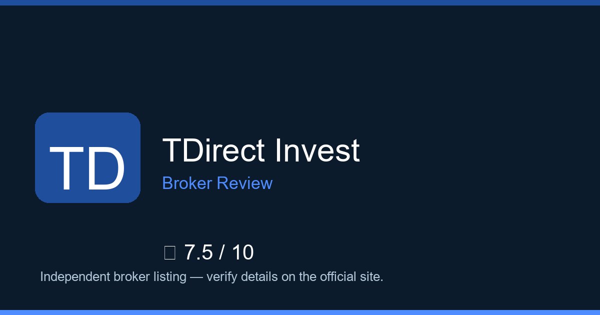 TDirect Invest — Brokers.wang