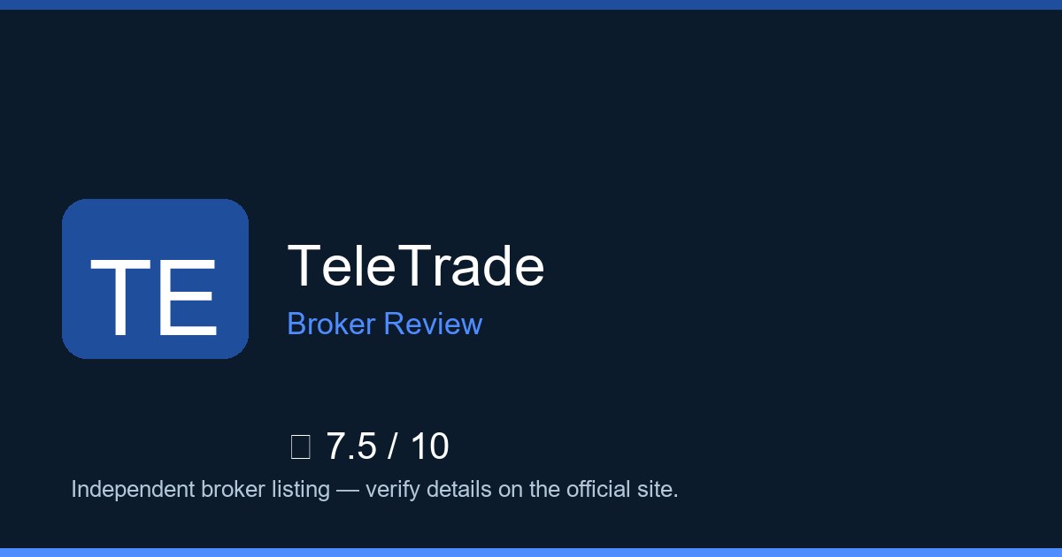 TeleTrade — Brokers.wang review