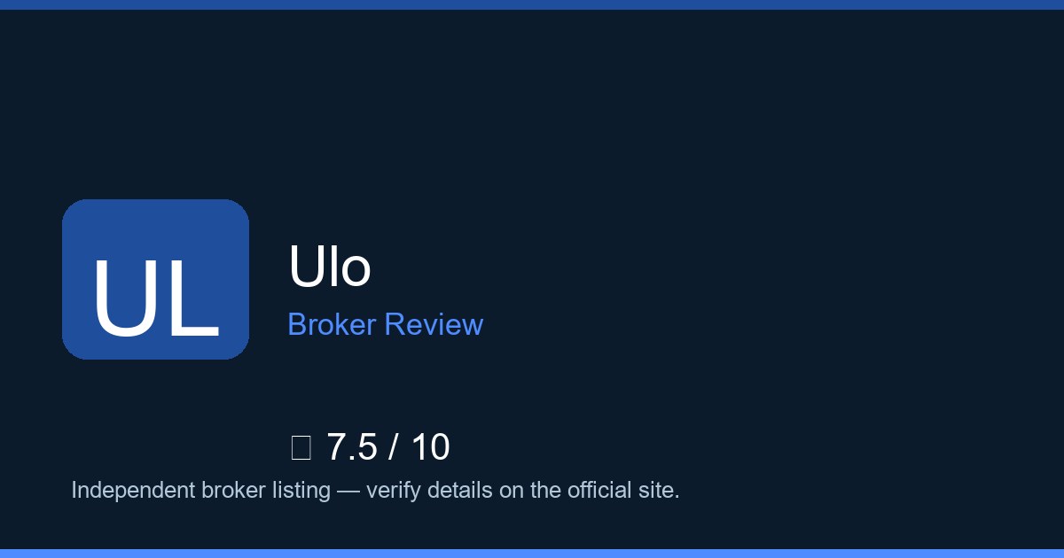 Ulo — Brokers.wang