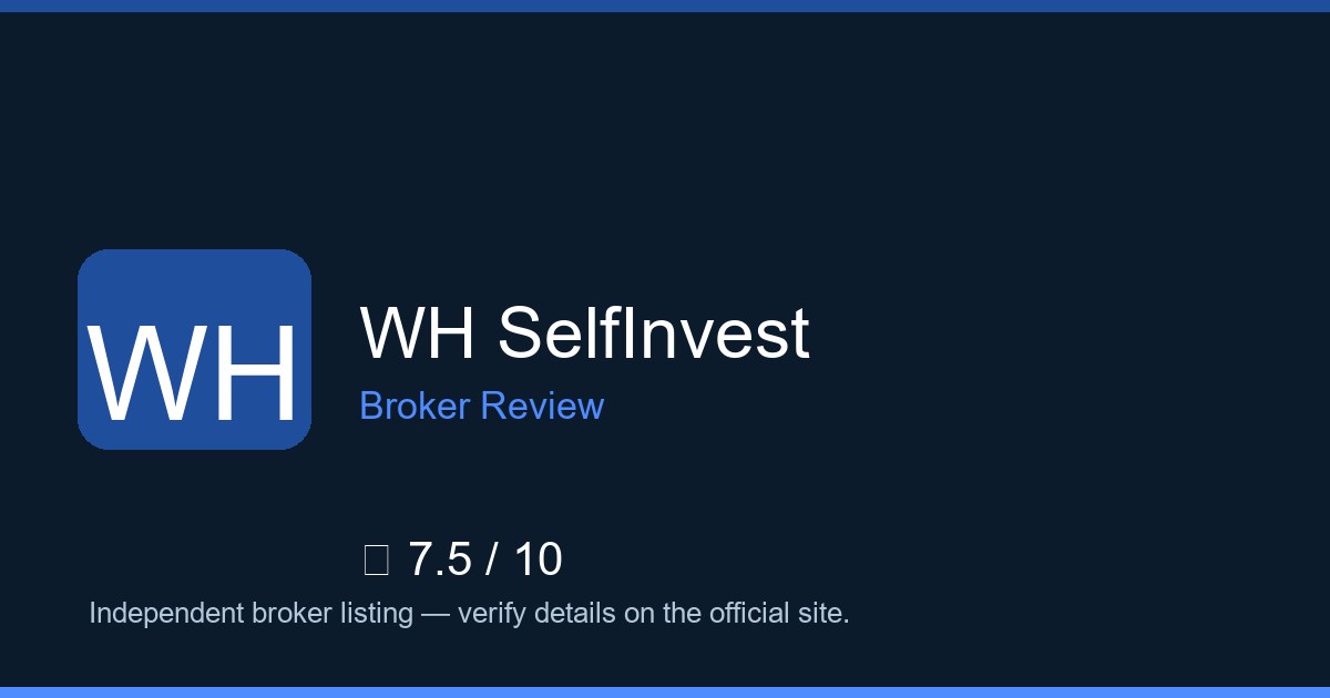 WH SelfInvest — Brokers.wang